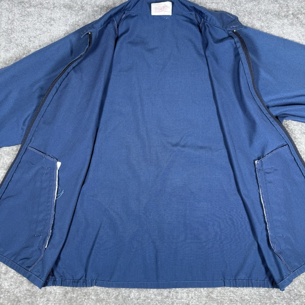 Vintage Fashion Group Ltd‎ Bi Swing Jacket Men's Medium Blue Full Zip Boxy - Picture 3 of 8